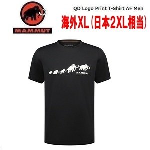 MAMMUT マムート QDロゴプリントTシャツ ブラック3 海外XL(日本2XL相当) 1017-02012　メンズ　アウトドア