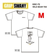 GRIP SWANY グリップスワニー ワイルドベアＴシャツ ホワイト M　GSC-72　メンズ　アウトドア　キャンプ_画像1