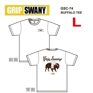 GRIP SWANY グリップスワニー バッファローＴシャツ ホワイト L　GSC-74　メンズ　アウトドア　キャンプ
