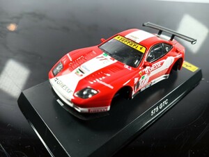 京商 FERRARI 575GTC RED S=1/64　フェラーリレーシングミニカーコレクション/箱なし/組み立てキット/未組立品/CVS限定