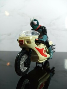 サイクロン号＆旧仮面ライダー1号 特撮ヒーロー/BANDAI/ガシャポンフィギュア/当時物/食玩2