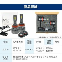 fcl.直営店 【1年保証】led h8 h9 h11 h16 ヘッドライト フォグランプ ハイビーム ホワイト【送料無料】 エフシーエル_画像10