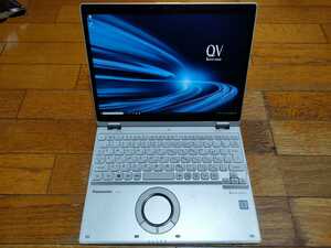 高性能 【累積稼働時間8370】Panasonic Let's Note CF-QV8UFLVS SIMフリー 2in1 Core i7-8665U メモリー16GB 新品SSD1TB