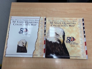 ※56836 50 STATE QUARTERS CLLECTORS MAP MINT オフィシャル 個人保管