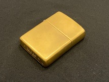 ※56995 ZIPPO アーマー ゴールド オイルライター ジッポ 喫煙具 着火具 個人保管品_画像1