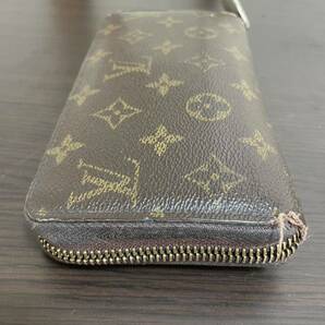 ［中古品］LOUIS VUITTON ルイ・ヴィトン モノグラムジッピー 長財布 ブラウン ジャンク扱いの画像4