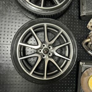 （2本）トヨタ 30 プリウス ジーズ G's 純正 18インチ 7.5J＋50 PCD100 5穴 ハブ径54ミリ GOODYEAR 215/40R18 の画像3