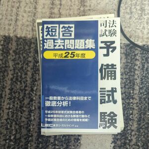 司法試験予備試験短答過去問題集　平成２５年度 東京リーガルマインドＬＥＣ総合研究所司法試験部／編著　裁断機裁断済　ロースクール