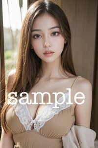 A4ポスター 美女アートポスター イラスト印刷物 巨乳モデル AIアート 美女 美人 セクシー かわいいセクシー写真 00021-1