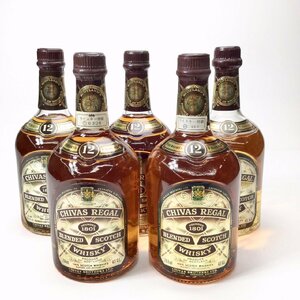 【同梱不可】未開栓 シーバスリーガル12年 5本セット 750ml～760ml 43％ K240425-1-K