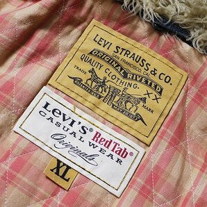 Levi's Red Tab リーバイス レッドタブ 中綿入り 襟ボア デニムジャケット 正規品 70500-0012 ジージャン ダメージ加工の画像3