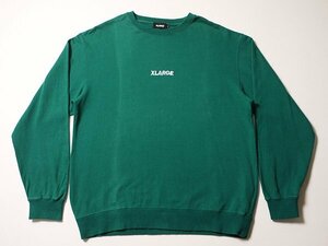 XLARGE　エクストララージ　スウェット　トレーナー　正規品　ロゴ刺繍　クルーネック　スエット　XLサイズ　ビッグサイズ　X-LARGE