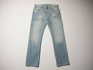 Levi's　リーバイス　501　デニムパンツ　正規品　00501-1627　SPRITEY　ユーズド加工　レギュラーフィット　ジーンズ　W32　