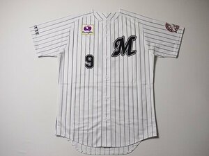 千葉ロッテマリーンズ　ユニフォーム　2019　NPB　実使用　Marines　背番号9　プロ野球　Majestic　マジェスティック　