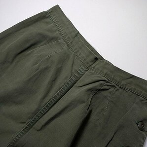 オールド◆ 70s 米軍 リップストップ カーゴパンツ SLACKS WOMANS UTILITY OG-107 サイドボタンフライ ミリタリー ビンテージの画像4