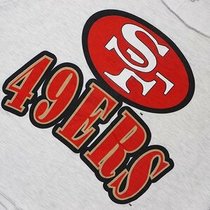 オールド◆ USA製 GARAN 半袖スウェット Lサイズ San Francisco 49ers サンフランシスコ・フォーティナイナーズ NFL トレーナーの画像4