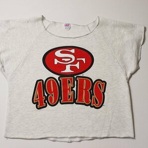 オールド◆ USA製 GARAN 半袖スウェット Lサイズ San Francisco 49ers サンフランシスコ・フォーティナイナーズ NFL トレーナーの画像1