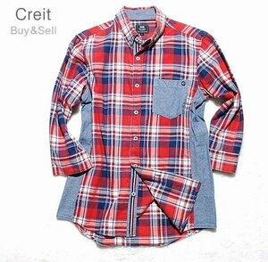 D5■未使用級人気モデル★beamsビームスハートコットンチェックシャツジャケットS