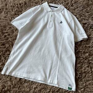 1円〜JACK BUNNYジャックバニー　ゴルフウェア　半袖ポロシャツワンポイント ホワイト　サイズ4 M相当