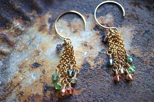K14GF ピアス 1086 Amulet 7色のお守り「アミュレット」 amulet
