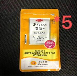 大正製薬 おなかの脂肪が気になる方のタブレット90粒30日分 5袋