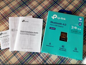  tp-link Bluetooth 4.0 ナノUSBアダプター USB400 【動作中古美品】元箱有り 