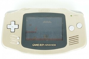 【動作品】 ゲームボーイ アドバンス ゴールド 本体 Nintendo 任天堂 GBA 中古