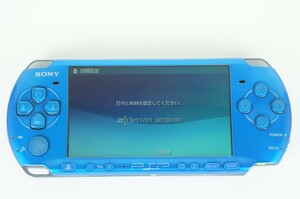 【動作品】PSP 3000 シリーズ 本体 バイブランド・ブルー SONY 2 中古 ソニー