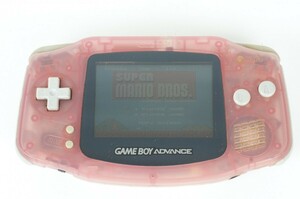 【動作品】 ゲームボーイ アドバンス ミルキーピンク 本体 Nintendo 任天堂 GBA 中古 1