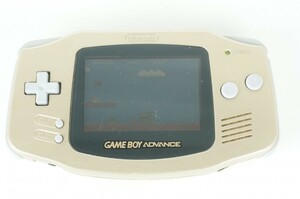 【動作品】 ゲームボーイ アドバンス ゴールド 本体 Nintendo 任天堂 GBA 中古 2