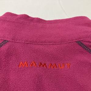 MAMMUT マムート 前ジップ フリースジャケット/ブルゾン 暗いピンクパープル×グレー asia/M europe/S USA/S 中古品の画像5
