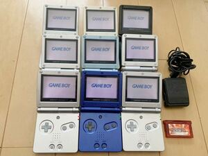 ゲームボーイアドバンス 9台 セット 動作確認済み GBA ADVANCE ソフト ポケットモンスター ルビー　ゲームボーイアドバンスSP 任天堂 