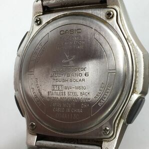 0403-516MK?6085 腕時計 CASIO カシオ wave ceptor ウェーブセプター WVA-M630 白文字盤 タフソーラー デジアナ 不動の画像3