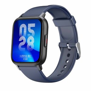 スマートウォッチ 1.69インチ 大画面 腕時計 Bluetooth5.0　ブルー