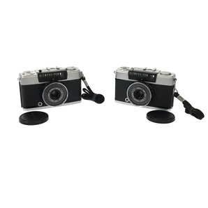 【動作品 2点まとめ】OLYMPUS PEN EE-3 D.Zuiko 28mm F3.5 オリンパス ペン フィルムカメラ ハーフカメラ 広角単焦点 昭和レトロ C3999の画像1