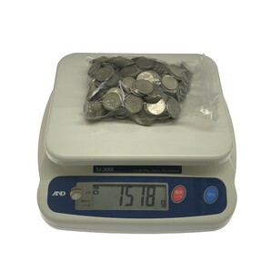 【100円銀貨 約1.5kg】300枚以上 大量まとめ 稲穂 鳳凰 日本 百円 昭和 古銭 旧貨幣 記念硬貨 シルバーコイン コレクション 現状品 M741の画像10