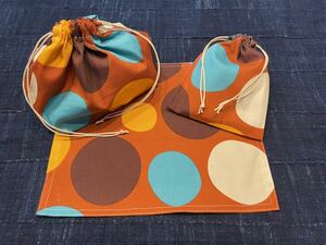  price cut! hand made * bento bag. glass sack. lunch on mat .. Tama a! go in . go in .!