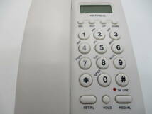 90028-37 【ジャンク品】 N・INC 固定電話 ホーム オフィス 壁掛け KX-T076CID ホワイト YK-2_画像6