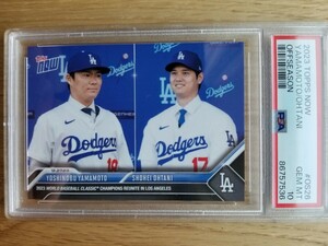 【PSA10】2023 Topps Now Ohtani Yamamoto Offseason #OS26 大谷翔平 山本由伸 PSA