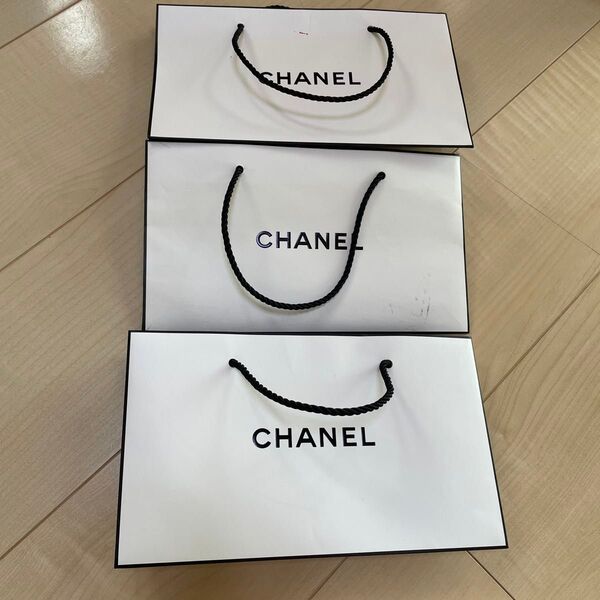 CHANELショップ袋　3枚