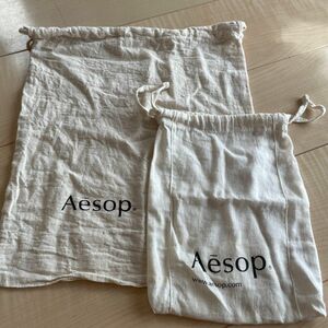 イソップ　aesop Aesop 巾着袋 ショッパー　ショップ袋