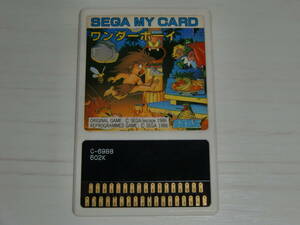 [ Mark Ⅲ my card version ] wonder Boy (Wonder Boy) cassette only Sega (SEGA) made SC-3000orSG-1000,MARKⅢ common use * attention * soft only large defect have 