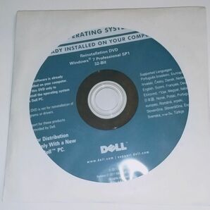 DELL Windows7 Pro 32bit SP1 リカバリDVD