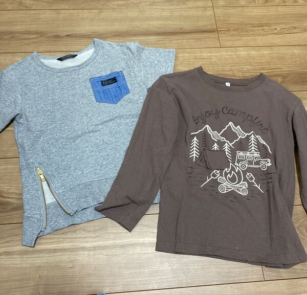 子供服 Tシャツ トップス 長袖 カットソー 半袖