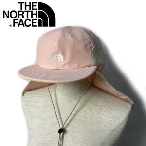 1円～!売切!【正規新品】THE NORTH FACE CLASS V SUNSHIELD HAT 帽子 キャップ US限定 男女兼用 ロゴ刺繍 サンシェード(OS)ピンク 180623-5