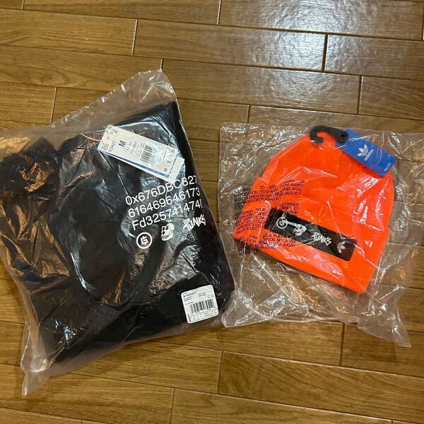 NFT adidas パーカー Mサイズ 限定品 未開封 ビーニー ニットキャップ