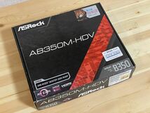 ● ASRock AB350M-HDV SocketAM4 MicroATX マザーボードRyzen●_画像1