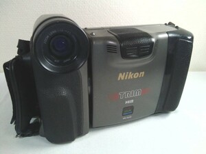 Nikon Hi8 video camera VS-GH2 made in Japan battery attaching * not yet verification! present condition Junk 