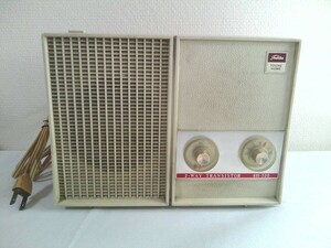 Древности! Ретро ★TOSHIBA Toshiba 6 Stone Transistor Radio 6H-520 Junk Выпущен в 1966 ★ году