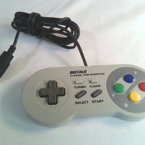 BAFFALO CLASSIC USB GAMEPAD  コントローラー バッファロークラシックゲームパッド BSGP801シリーズ★未確認！ジャンクの画像1